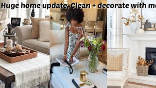Huge home decor update. Plus laundry day. Clean and decorate with me.
