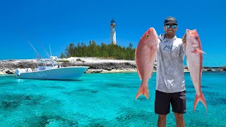 Fishing off an Abandoned Island Civilization Isolated in the Bahamas