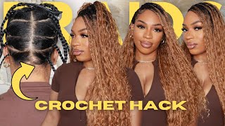 ✨ Express Crochet Hack: How to Install Knotless Boho Braids | Featuring Noble Hair