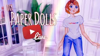 YouTube LIVE with Toya & Bella  | DIY Paper Doll Furniture | PLUS Q&A