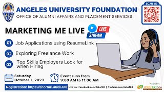 Jobs180.com Marketing Me Live at AUF