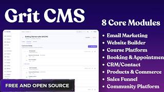 I Built a FREE Open-Source Alternative to Kajabi, ClickFunnels & System.io — Meet GritCMS