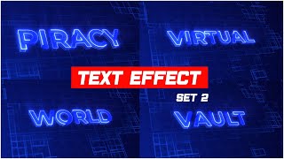 High tech digital HUD panel , digital lettering with high tech typography | Neon text effect