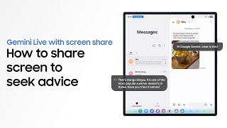 How to use Google Gemini Live with Screen Share | Galaxy Z Fold7 | Samsung