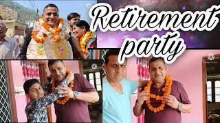 tauji retirement party part-1||tauji ki retirement party|| #trending #army