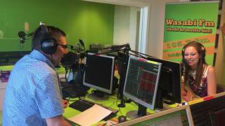 Finaliste Miss Leie Ambassadrice 2017 Donelia Delporte te gast bij radio Wasabi