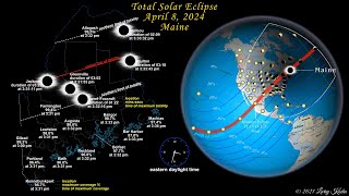 Maine Total Solar Eclipse - April 8, 2024