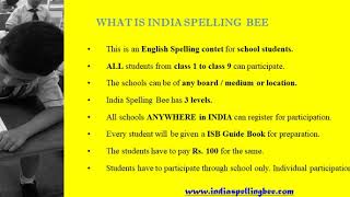 India spelling Bee - for all schools in India