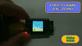 esp32-s3 n16r8 , 0.85" mini miner