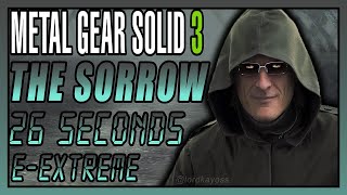 MGS3 Beating The Sorrow in 26 Seconds on E-Extreme [Metal Gear Solid 3]