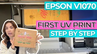 First Print on Epson V1070 UV Printer | Complete Beginner Tutorial