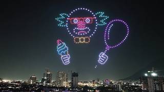 500 Drone Light Show at Santa Lucía Festival in Monterrey