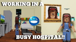 WORKING IN A BUSY HOSPITAL!! || ROBLOX - CNA Simulator