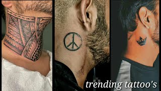 Neck Tattoo For Boy's/ trending tattoos🔥