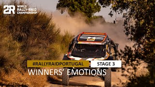 Stage 3 Winners' Emotions - bp Ultimate Rally Raid Portugal #W2RC