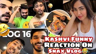 Kashh didi Funny Reaction On Snax and Scout Vlog #s8ul #snax #scout #kashvi