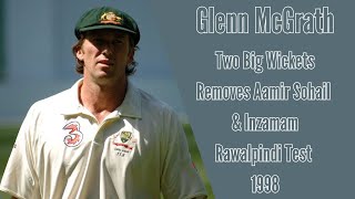 Two Big Wickets: Glenn McGrath Removes Aamir Sohail & Inzamam | Rawalpindi Test 1998