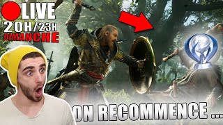 [🔴LIVE] Je recommence AC VALHALLA (J'ai perdu ma sauvegarde 😭) GO PLATINE PS5 🏆 Dimanche 20H-23H