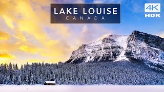 Lake Louise Sunrise Hike - 4K HDR shot on iPhone -  Cinematic Relaxation film with calming music