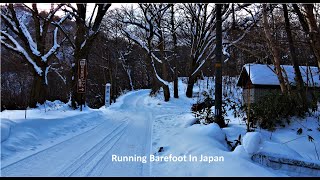 Running In The Snow Japan  Then Drive To The Onsen