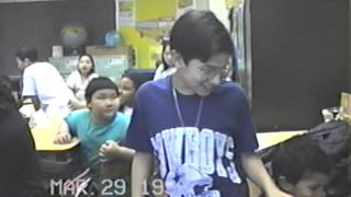 My bday 1996 at school!