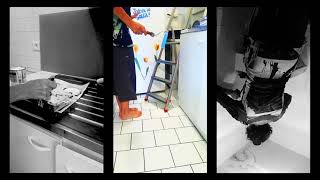 Martine se confine en sa cuisine (sur "Un diable à ma porte")