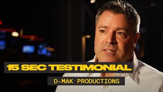 15 Sec Testimonial Video by D Mak Productions 2
