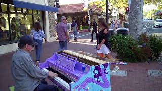 A Song For You -- Leon Russell -- Pianist Ed Baum, Live on State St. Oct 7, 2017
