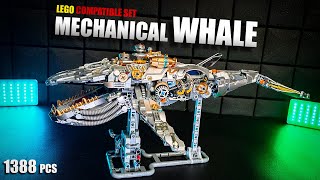 Mechanical Robo Whale Lego Compatible Set, with Backlight #13059 | Speed Build | MJI Blocks