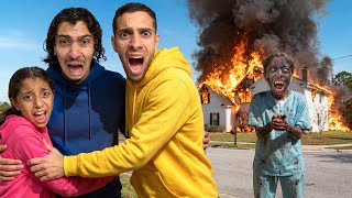 THE EVIL TWIN SET OUR HOUSE ON FIRE! (Horror short film)