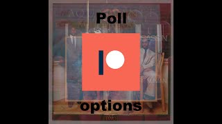 Patreon poll options: October 4th, 2025