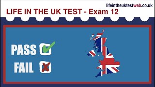 🇬🇧 Life in the UK Test 2026 - EXAM 12 UPDATED - British Citizenship practice tests 🇬🇧