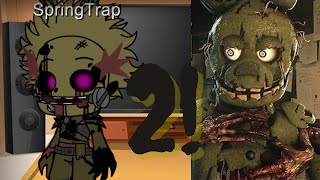 FNAF Aftons & Animatronics react to Five Nights at Freddy's Series (Episode 2)