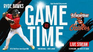 NSW State League: Ryde Hawks vs Macarthur : 1st Grade-Mid Week Game