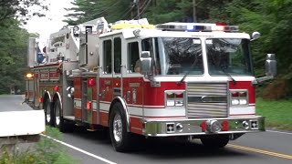 Simsbury Volunteer Fire Department Tower 12 Responding 