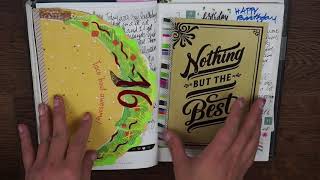 2019 journal flipthrough in my Hobonichi Techo Cousin