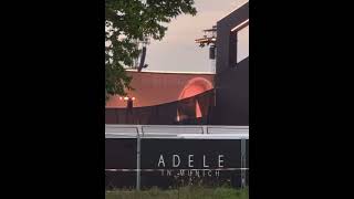 Adele rehearsing Hello #adeleinmunich