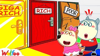 Choose the Rich or Broke? Wolfoo Plays 100 MYSTERY DOOR Challenge! 😱? | Wolfoo Family