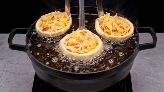 Dessert in 5 minutes! Just puff pastry and 2 apples