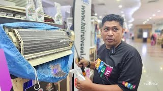 Cara cuci cooling coil aircond rumah version DIY