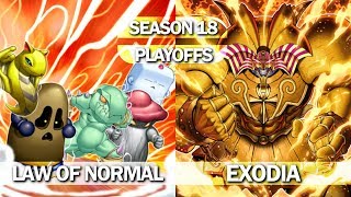 Real Life Yugioh - LAW OF NORMAL vs EXODIA | Scrub League Playoffs XVIII