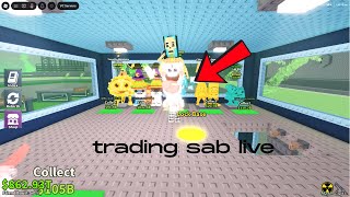 steal a brainrot (LIVE) Givaway and trading.