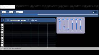 just string and piano ( in the mini music NFT music maker app )