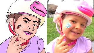 The Boo Boo Story from Diana and Roma funny Drawing Meme Video