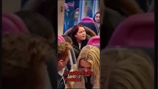 London girl angry on train after being told not to vape & play loud music