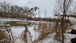 RIVER GOOSE Hunting the BIG FREEZE!