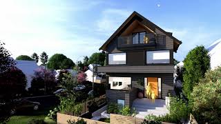 Shingle Style Vancouver Net Zero Duplex