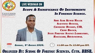 Live webinar on Scope & Significance of Instruments in Forensic Science.