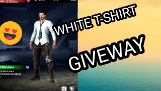 WHITE  T-SHIRT🤩 GIVEWAY😎//