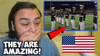 British Reaction To Silent Drill Platoon Performs at Halftime on Thursday Night Football